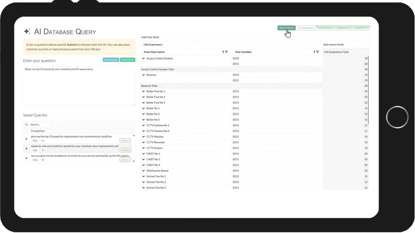 AI workflow dashboard